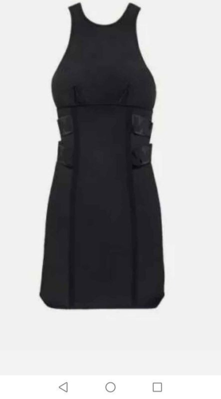 Alexander Wang x HM dress 42 L Scuba neopren Bodycon black HTF 2014